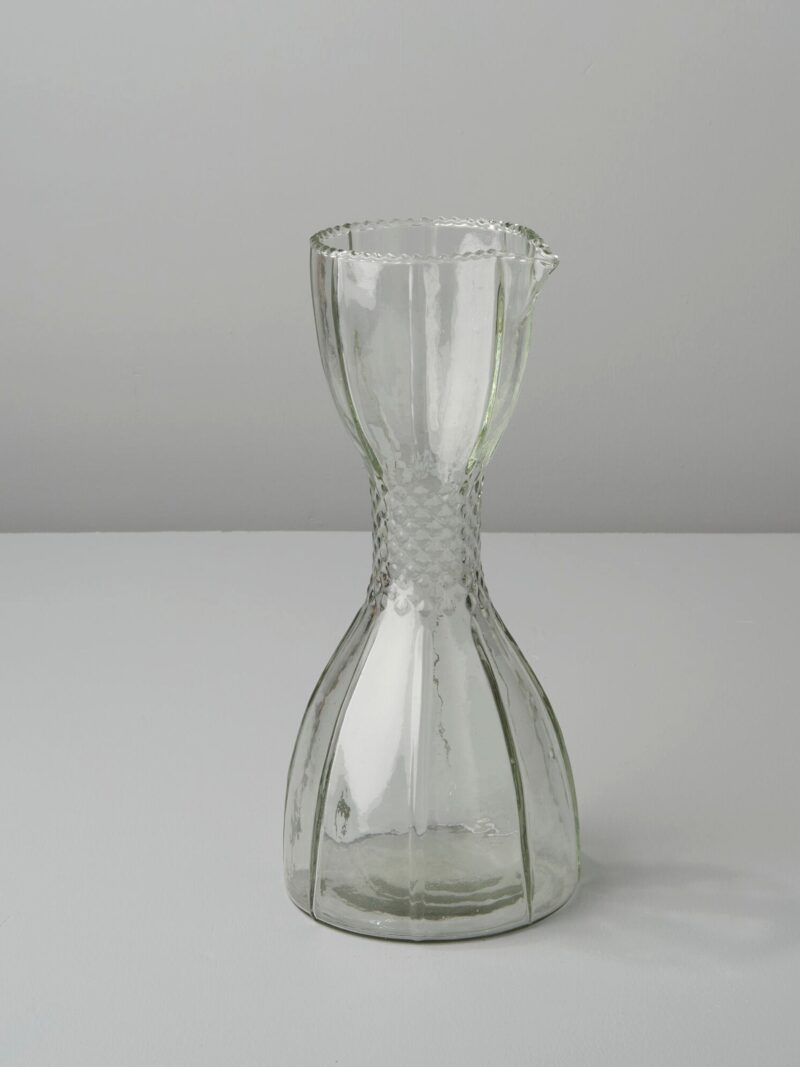 Ruffle Bell Glass Carafe