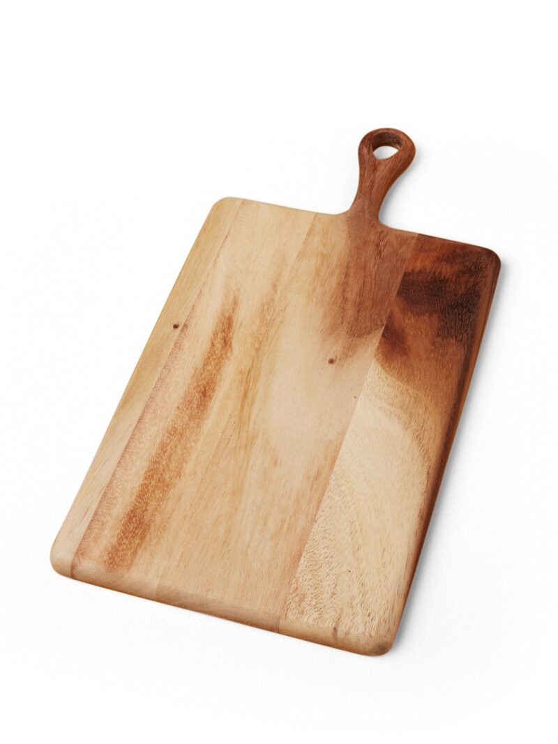 Acacia Rectangular Serving Board with Handle, Small